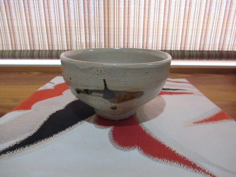 再整理 浜田庄司 黒釉流掛合釉 六角花立 その4 & 鉄繒茶碗 再整理 浜田庄司 黒釉流掛合釉 六角花立 その4 & 鉄繒茶碗