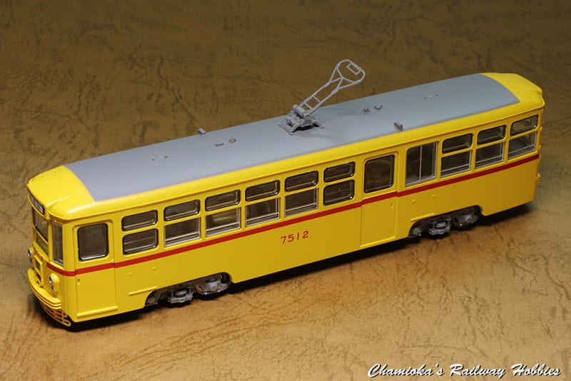 信頼も高い 1/80】トラムウェイ 都電7500形ツーマンタイプ・荒川線早稲田行 鉄道模型