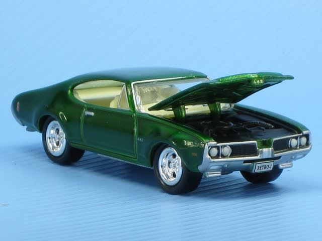 正規品 オールズモビル 1969 カトラス ボケたら - （グリーン） 442 ミニカー