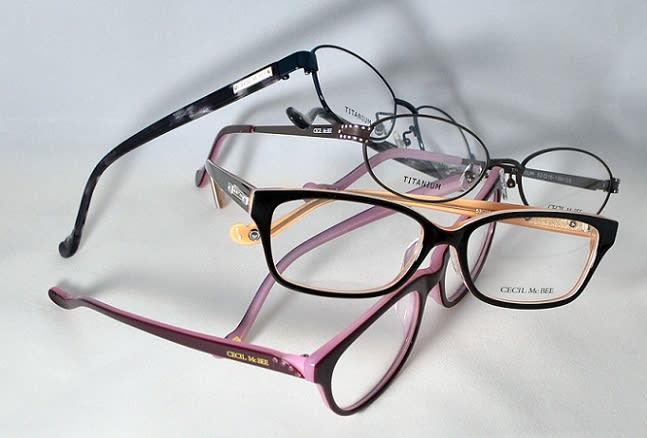 CECIL McBEE たかぶり メガネ サイドキラキララメ