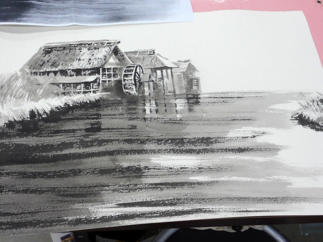 短期集中講座 現代水墨画 「篠原貴之の創作方法」② - SAKURA 短期集中講座 現代水墨画 「篠原貴之の創作方法」② - SAKURA