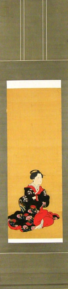 人物図 肉筆浮世絵 - 夜噺骨董談義