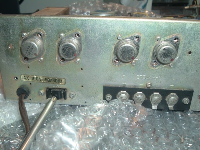 古いトランジスタアンプ(Sound SAQ-202)のレストア・改造(Part2