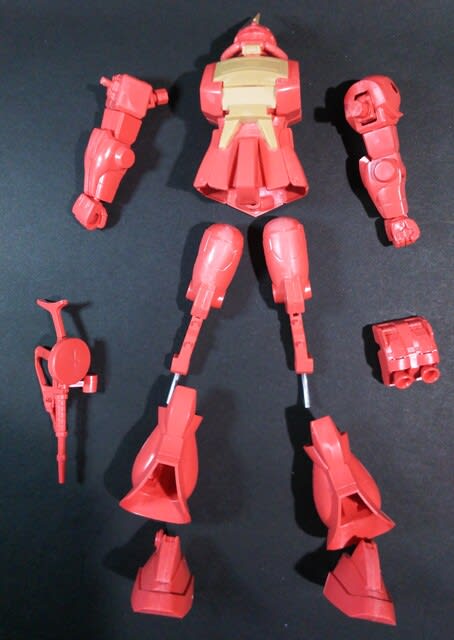 ガンプラ 旧キット MSV 1/144 ザクデザートタイプ 制作開始