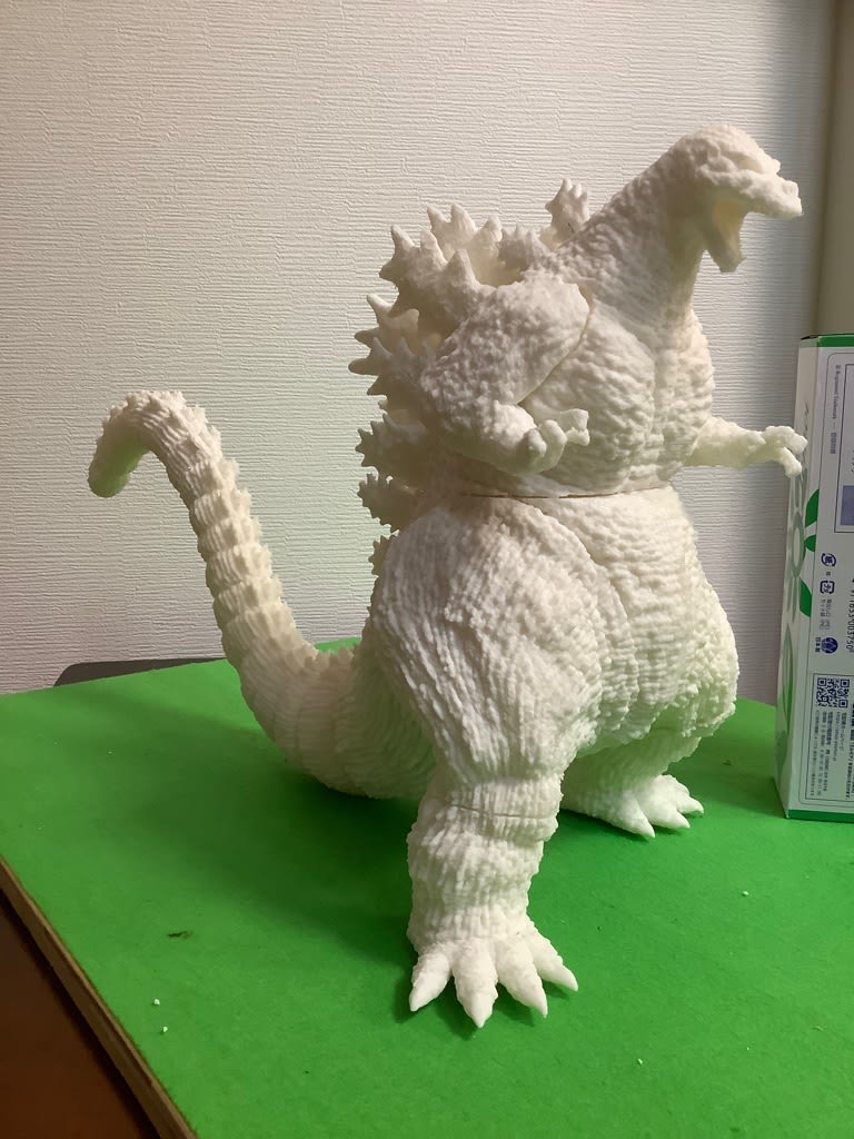 優先配送 3Dプリンターゴジラ完成 モンキー工房のブログ - 特撮