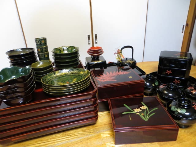 会席膳 お膳 お盆 和食盆 懐石盆 懐石膳 会席盆 漆器 5枚組