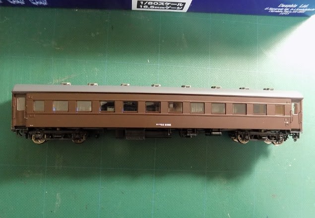 高評価の贈り物 1/80】トラムウェイのTW35-ohafu33-2 オハフ33ぶどう色2号 客車