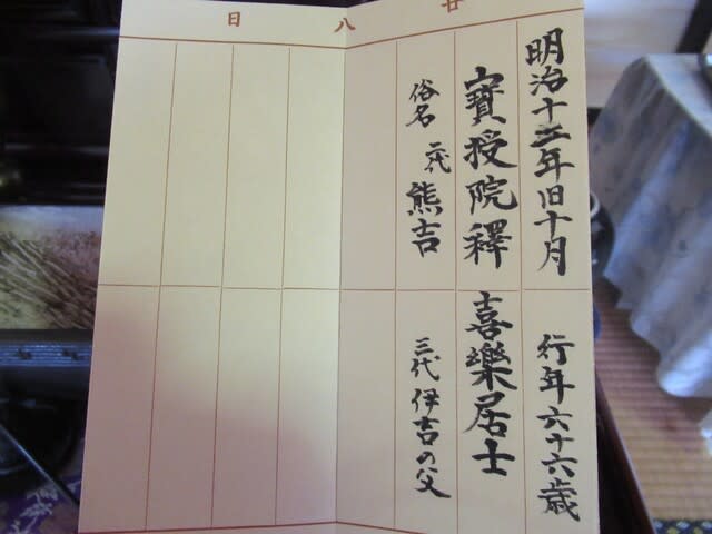 我が家に残る一通の古文書（後） - 里山悠々録