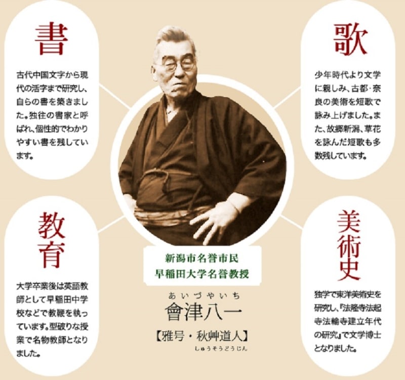 新潟市名誉市民/早稲田大学教授『会津八一』日本の歌人・美術史家・