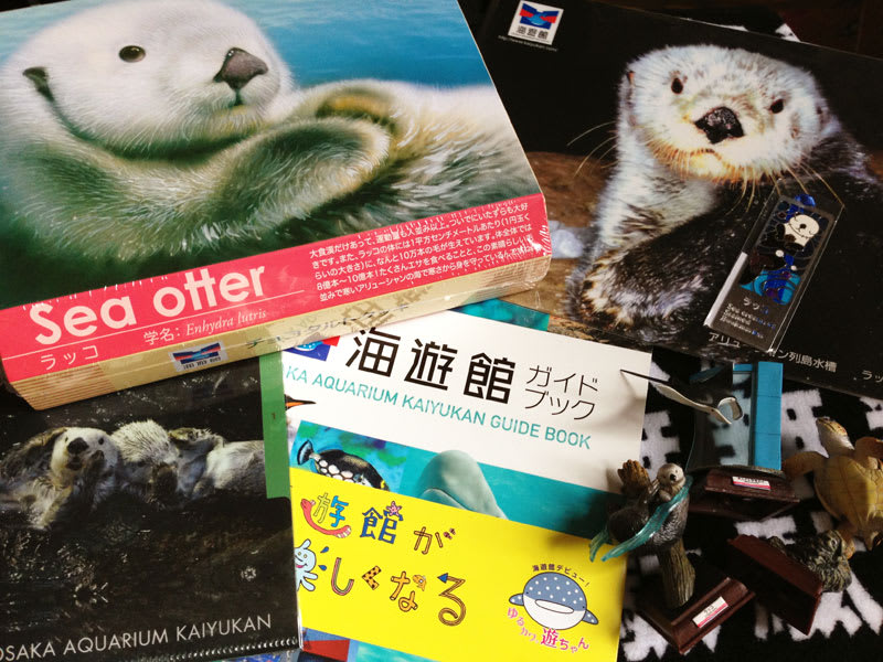 ミジュマルさんから海遊館のラッコグッズがしこたま届いたよ