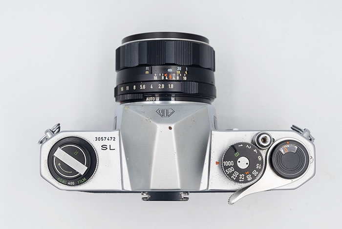 ヤフオクでPENTAX SL + Super-Takumar 55mm F1.8を購入♪ - 鉄