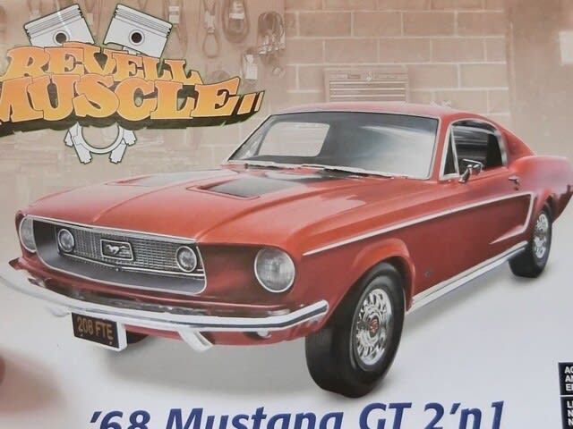 1/25レベル フォードマスタング1968 ブリット 製作開始 1/25レベル フォードマスタング1968 ブリット 製作開始