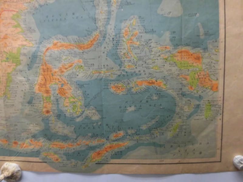 蘭領東印度詳島詳図 ［附秦國佛印・マレ半島］昭和17年発行 日本