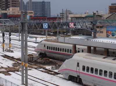 秋田駅ホーム延長 広く浅く