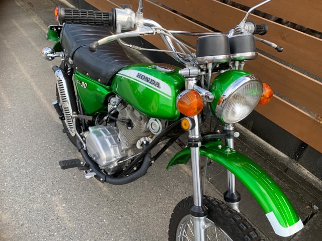 お客様のオートバイ・ホンダSL90です。 - ドリーム商會ブログ