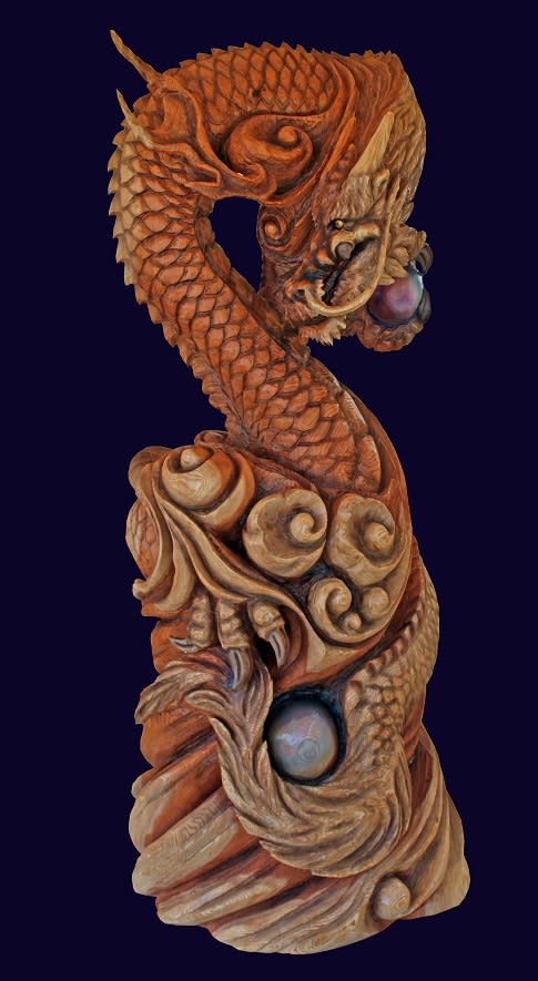 最新作品紹介 龍神様 瑞龍神 - CHAINSAW ART JAPAN・ケイジの仕事記録