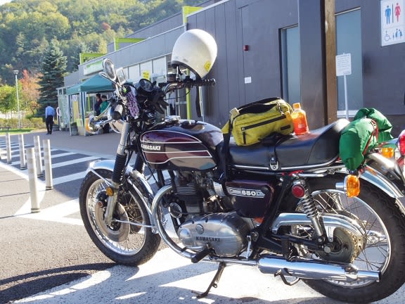 650RS W3でゆく 赤井川 都公園 トンボ帰りトホホツーリング - 風