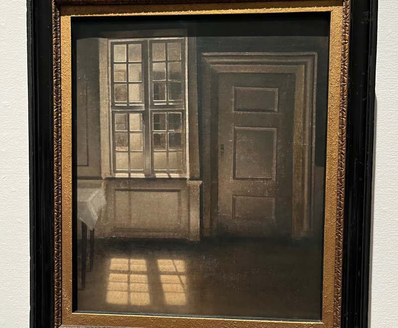 ヴィルヘルム・ハマスホイ《室内、床に映る陽光