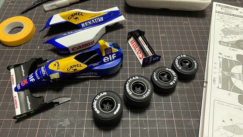 フジミ 1/20 ウィリアムズ ルノー FW14B 製作記 - 松輪で10キロ フジミ 1/20 ウィリアムズ ルノー FW14B 製作記 - 松輪で10キロ