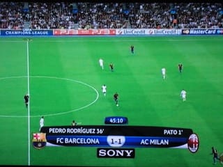 2011-12UEFAチャンピオンズリーグ 開幕戦 ACミラン VS