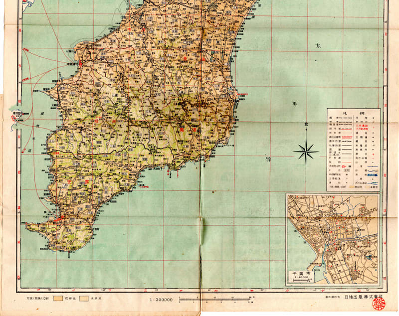 G-124 千葉県 新日本分県地図 昭和23年 - 新日本古地図学会 G-124 千葉県 新日本分県地図 昭和23年 - 新日本古地図学会
