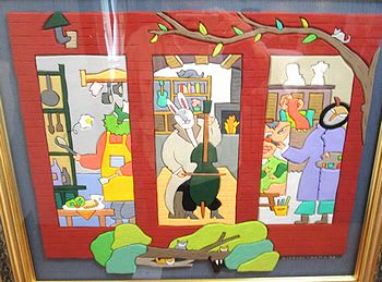 ギャラリー池川で 名村 仁 彩色組み絵展 - 私の日帰り散策 ギャラリー池川で 名村 仁 彩色組み絵展 - 私の日帰り散策