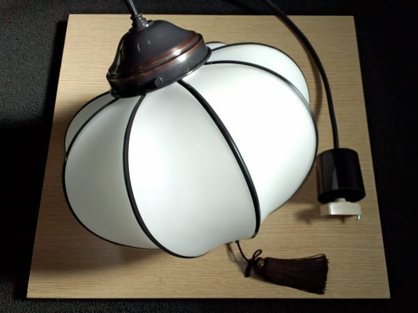 【50％OFF】 大正～昭和初期モデル復刻版【ほおずき型電燈笠：ジャスミン 工芸品