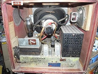 早川電機（シャープ）の真空管テレビ TV-350 （昭和30年