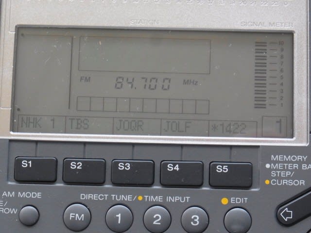 早勝！ソニー ICF 動か SW77感度良好