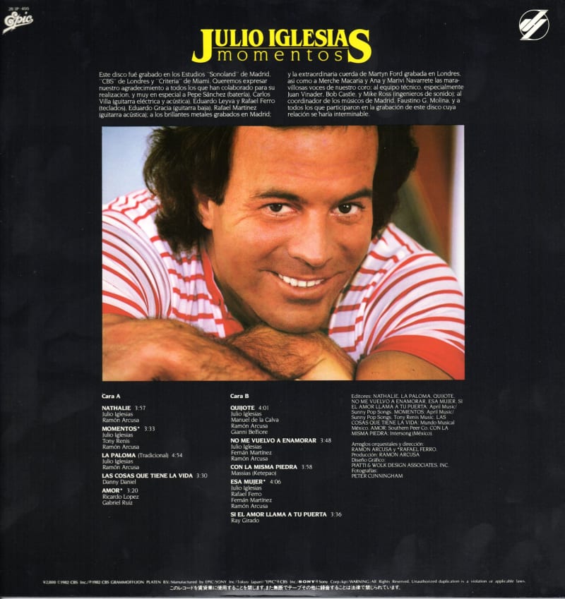 Momentos JULIO IGLESIAS 愛の瞬間 ／ フリオ・イグレシアス