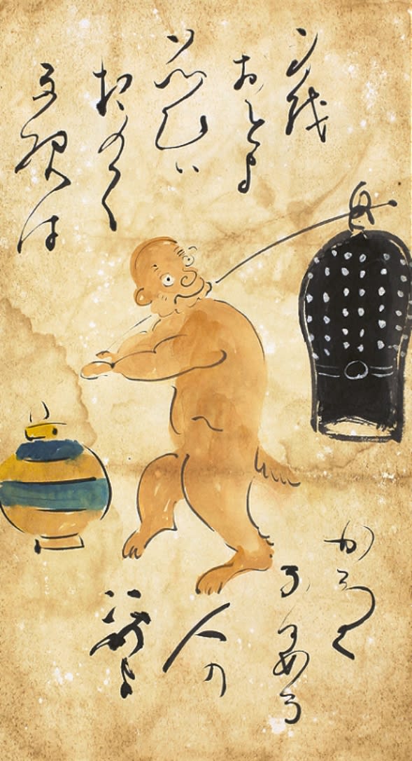 送料無料◆2024新品  大津絵 夜噺骨董談義 - 提灯釣鐘 その14 絵画