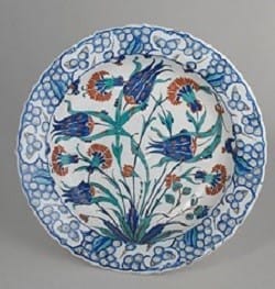氏素性の解らぬ作品 伝イズニク陶器 草花文花瓶 - 夜噺骨董談義