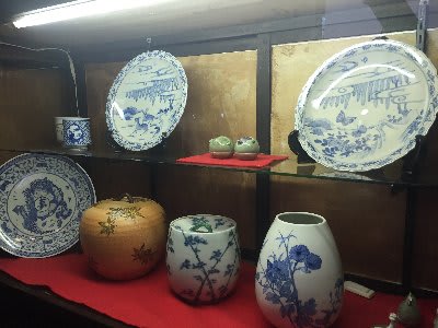 湖東焼 段重 （幻の焼物です！江戸後期 彦根湖東焼 珍品の盆栽