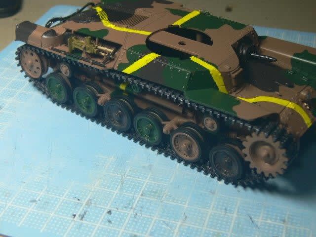 知波単学園 九七式中戦車（浜田車） 完成です!! - 気分は