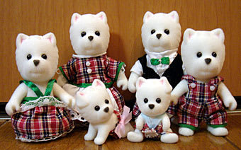 工場直売 シルバニアファミリー「West Highland Family Terrier シルバニアファミリー