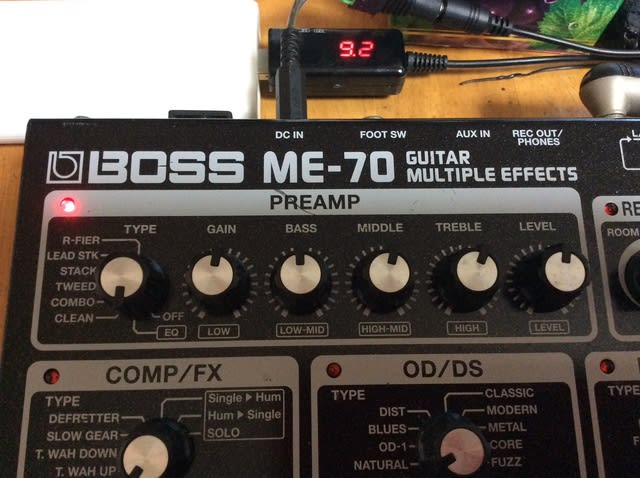 Boss ME-70マルチエフェクターの音確認 - エレアコ、エレキ