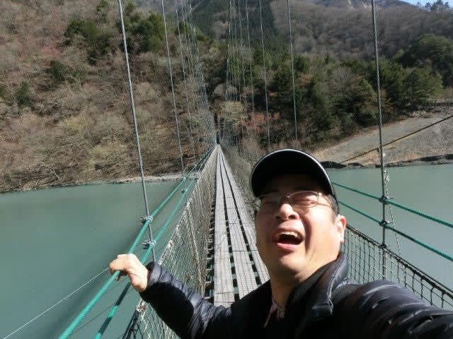 ゆるキャン△の聖地を行く6 その8 雨畑湖と吊り橋 - 気分は ゆるキャン△の聖地を行く6 その8 雨畑湖と吊り橋 - 気分は