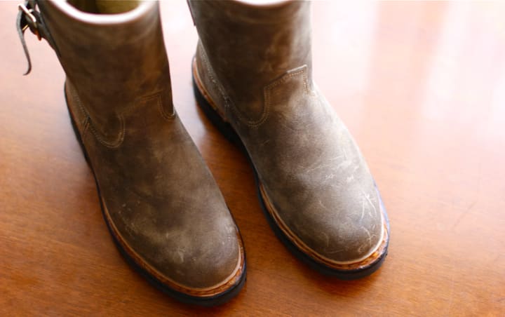 【限定製作】 別注 my - ブーツ（雪の帝王 ムートン Sololst. The × nonnative 靴