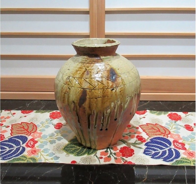 お気に入りの作品 備前手桶花入 魯山人作 - 夜噺骨董談義 お気に入りの作品 備前手桶花入 魯山人作 - 夜噺骨董談義