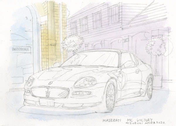 オーダー水彩画 マセラティ MC VICTORY - sportscar graphic オーダー水彩画 マセラティ MC VICTORY - sportscar graphic