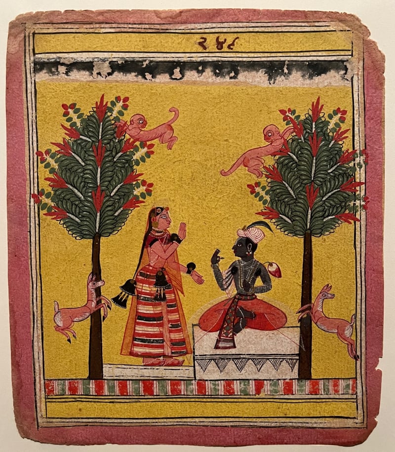 画像】2024年11月の「インド細密画」は「英雄クリシュナと牛飼い
