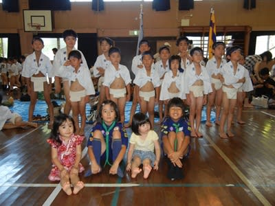 山笠 女子小学生 ふんどし 子供山笠 2012 （カブ隊） - ボーイスカウト福岡県連盟糟屋第１０団