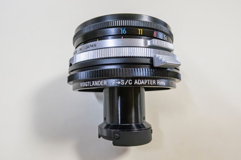 お見舞い Voigtländer F→S/C Adapter Ring NIKKOR-O 2.1cm F4 プチ その他