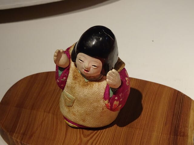 呪物 魂入れ こけし 那智黒石 曰く付き｜彫刻、オブジェ