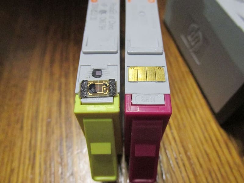 HP5521純正プリンタインク（178XL)のチップ外し - トラブル