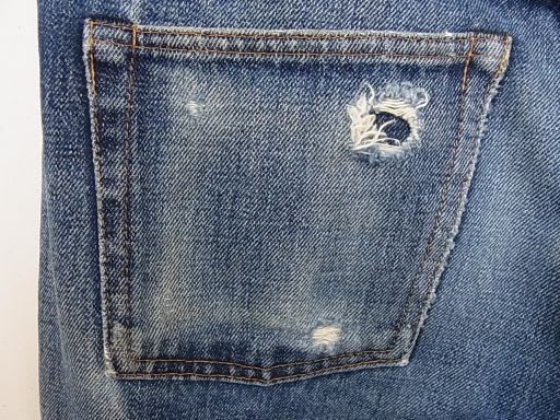 DENIME 紙パッチ 66タイプ 全体的に色々なリペア - ジーンズ DENIME 紙パッチ 66タイプ 全体的に色々なリペア - ジーンズ