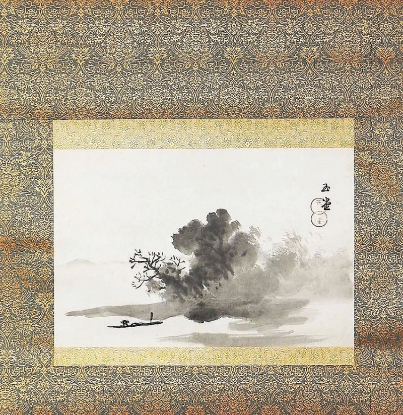 魑魅魍魎たる作品 破墨山水図 伝川合玉堂筆 大正4年(1915年 魑魅魍魎たる作品 破墨山水図 伝川合玉堂筆 大正4年(1915年