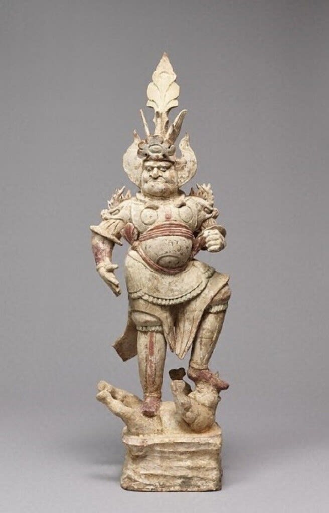 輸送中に毀れた作品 加彩武人俑 - 夜噺骨董談義