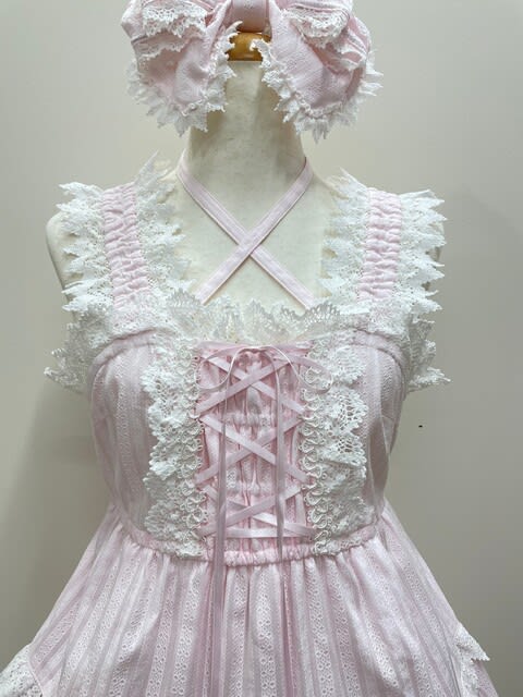 入荷☆からみ3段ティアードジャンパースカート・カチューシャ 入荷☆からみ3段ティアードジャンパースカート・カチューシャ