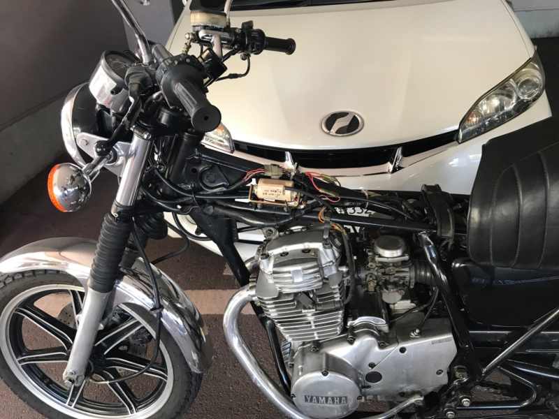 キャブレター取り付け - ヤマハ旧車 空冷2気筒 4ストローク1